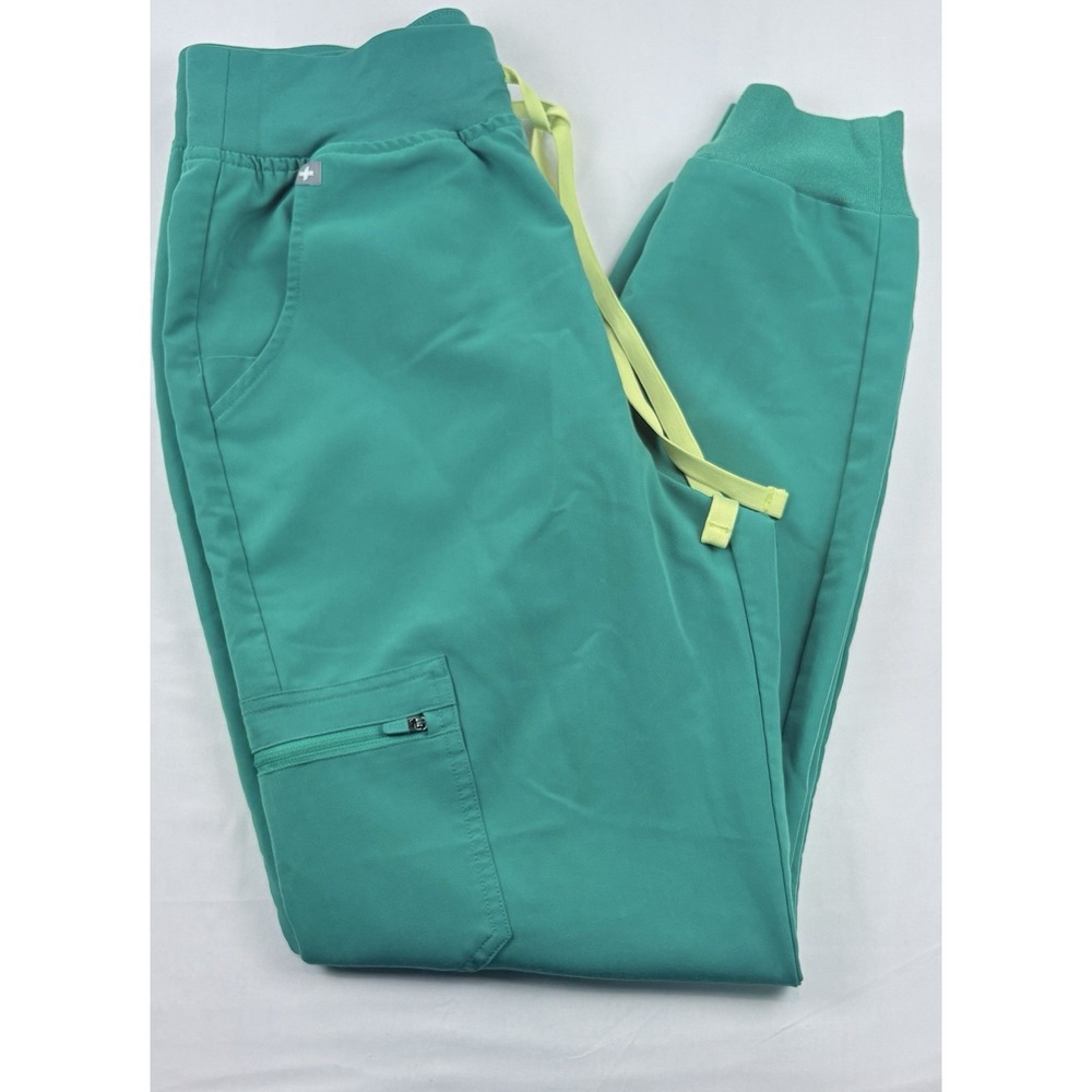 FIGS Womens Zamora Jogger Scrub Pants S Teal/ Turquoise Utility Medical.
